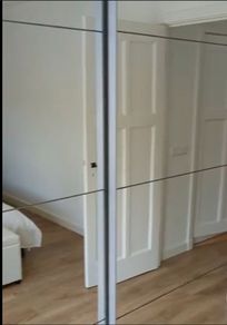 Large mirrored wardrobe