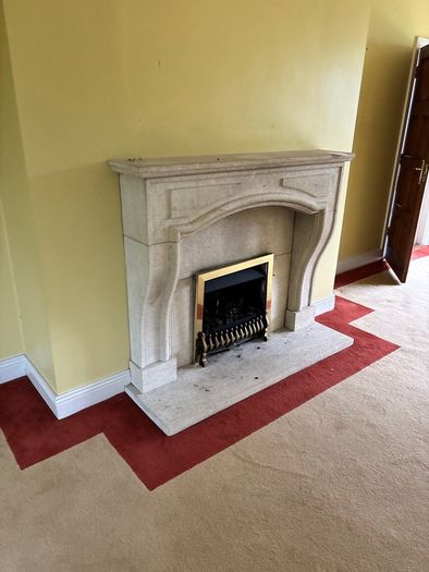 Fireplace solid stone