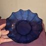 Vintage Cobalt Blue Fruit Bowl Image 6