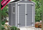 6 ft. W x 5 ft. D Apex Outdoor Garden Shed (FREE SHIPPING)