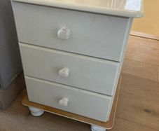 White wood locker
