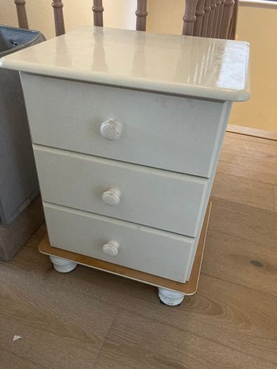 White wood locker