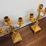 Pair of Gilt Brass Candelabras in Louis XIV Style Image 3