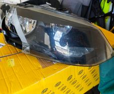 VW Polo (2014-2017) Right Headlight - Genuine OEM Hella 6R2941008G (Damaged Lens & Top Brackets)