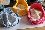 Miniature baby doll beds / bassinetts - handmade
