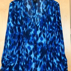 Ladies Shades Of Blue  Blouse
