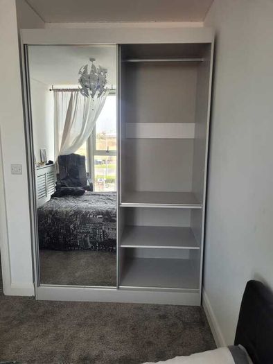 Wardrobe HAITI 140cm Grey