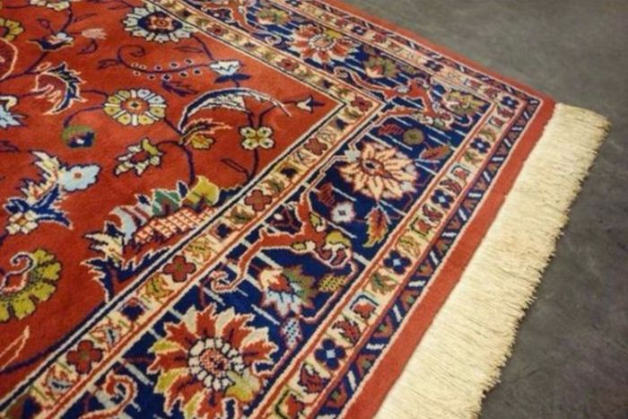 Hand-knotted Persian Tabrizian Rug