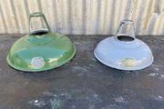 Vintage Coolicon industrial factory shades X2