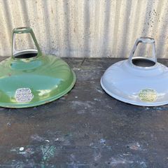 Vintage Coolicon industrial factory shades X2