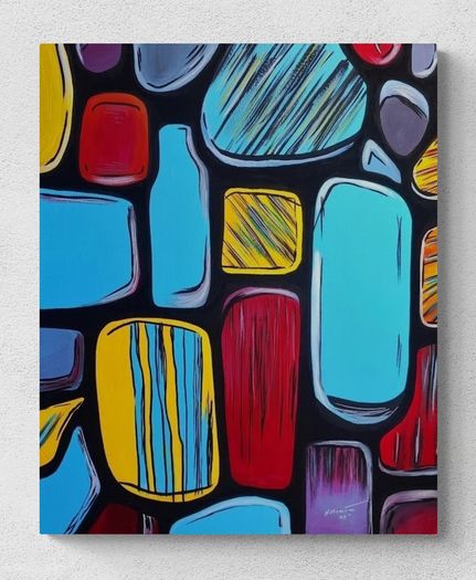 Original hand paint picture, painting by Strzala
