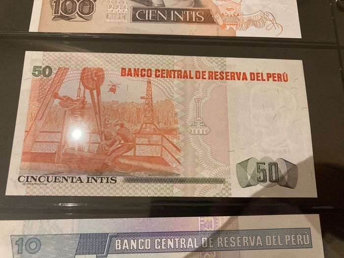 Peru banknotes uncirculated year 1987