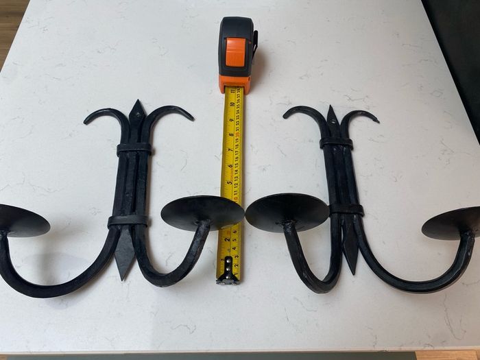 cast iron candle stick holders