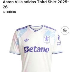 Genuine Adidas Aston Villa 25/26 Third Kit