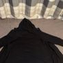 Montirex Black Woven hoodie with white logo Image 6