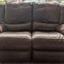 Genuine Italian Leather 3-Piece Reclining Suite Sofa Couch Image 2