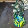 Beautiful Old Mdina Glass Seahorse Paperweight from Malta, featuring a blue and yellow swirled base, Postage Available or Collection Image 6