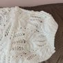 Vintage Handknit White Short Sleeve Top Image 5