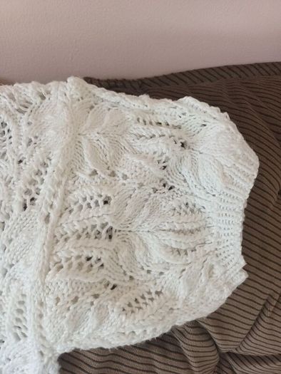 Vintage Handknit White Short Sleeve Top