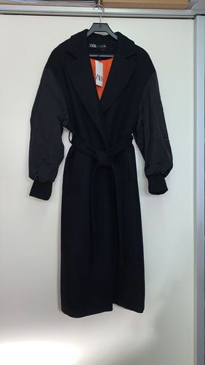 Zara Contrast Bomber Coat