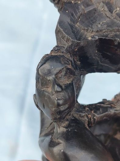 Vintage Makonde carved wooden tree of life