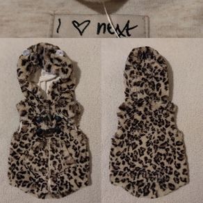Next Faux Fur Hooded Gilet Jacket