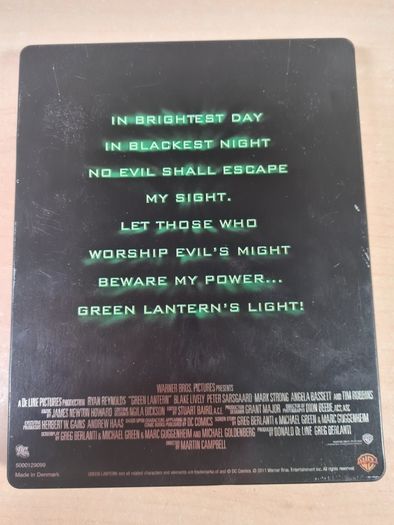 Dvd Blu Ray The Green Lantern Steel Book Limited Edition