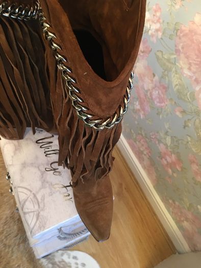 Casadei suede boots. New. US10.