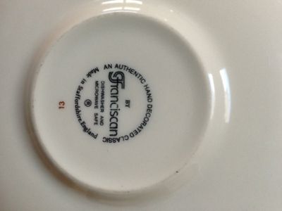 Franciscan Staffordshire Saucer