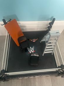 WWE Ring with table and chairs