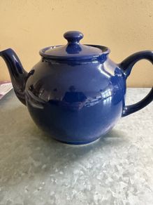 Navy Blue Teapot