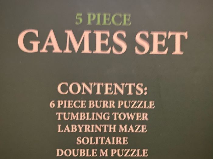 Traditional Wooden Games 5 Piece Set