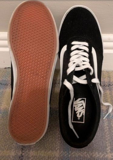 black and white vans