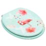 WC Toilet Seats with Lid 2 pcs MDF Flamingo Design Image 2