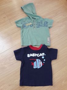 Gap & guess t shirts age 12months.