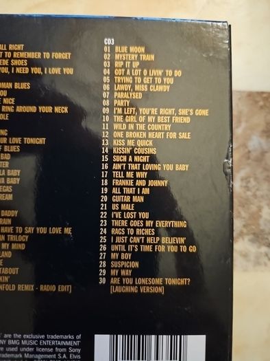 Elvis 3CD Boxset  - History