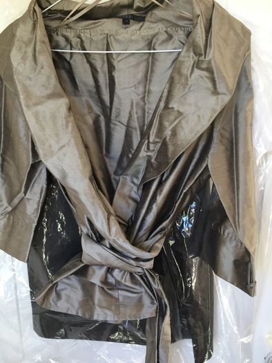 Coast 2 piece olive pencil skirt and Silk wrap