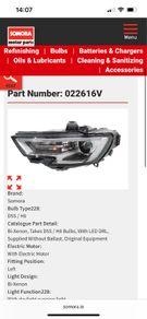 Audi A3 headlight