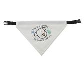 PERSONALISED Pet Bandana - white with you photo image or text
