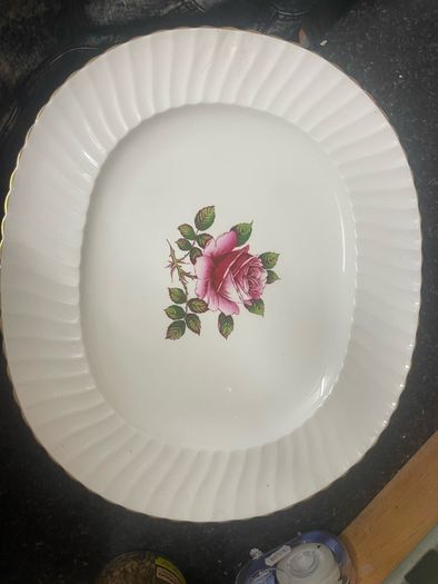 16"serving platter Carlton Rose by Northumbria