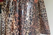 Donna Karan New York Animal Print Raincoat Size Medium