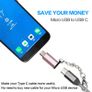Aluminum Alloy OTG Micro USB (Male) to USB-C (Female) QC 3.0 Charger & Sync Adapter with Keychain (Brand New/Warranty) Image 5