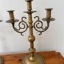 Vintage Pair of Brass 3-arm Candelabras Image 3