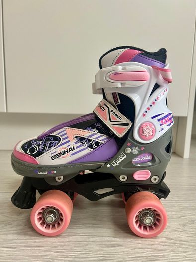 Senhai Adjustable Quad Rollerskates UK Size 1 - 3