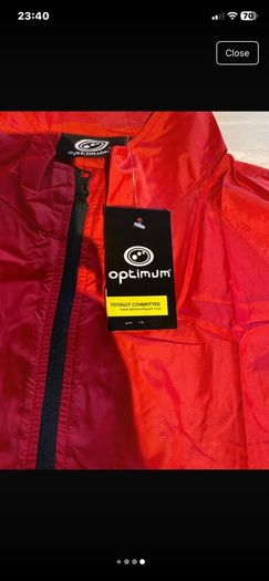 Cycle stowaway jacket. Brand Opitmum