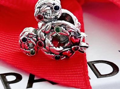 Pandora Disney Mickey Mouse Wreath Charm New