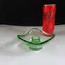 Green Glass Candle Holder Image 3