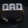 Vintage Fully Hallmarked London 9ct Gold Dad Ring Size 61 Image 2