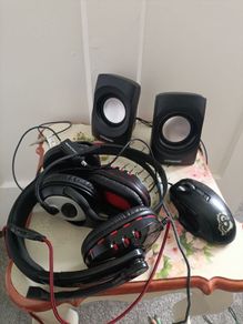 Budget PC & Gaming Accessory Bundle (Speakers + 2x Headsets + Mouse)