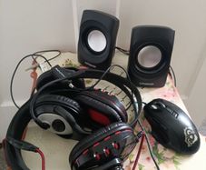 Budget PC & Gaming Accessory Bundle (Speakers + 2x Headsets + Mouse)